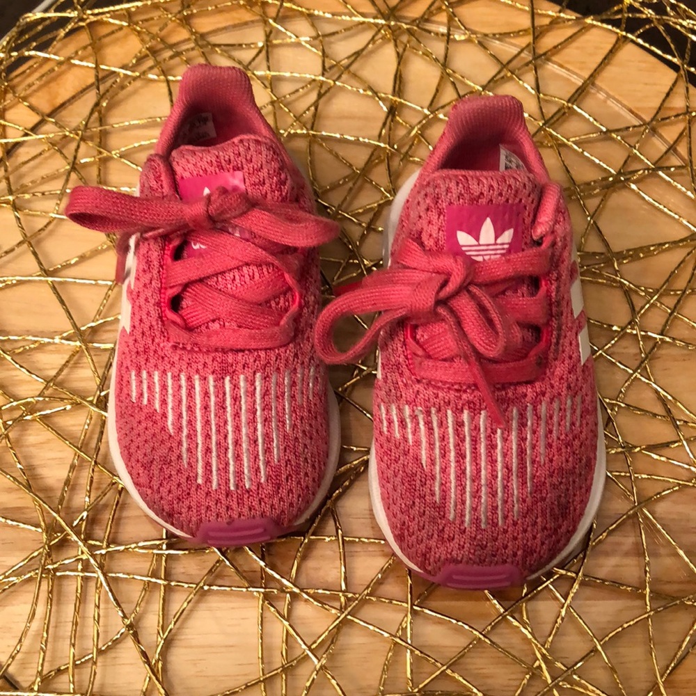 Pink toddler adidas